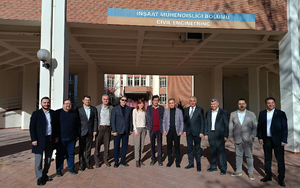29 ve 27 No.lu Meslek Komiteleri Gaziantep Üniversitesi İnşaat Mühendisliği Anabilim Dalı Başkanı Prof. Dr. Nildem TAYŞİ ziyaret etti.