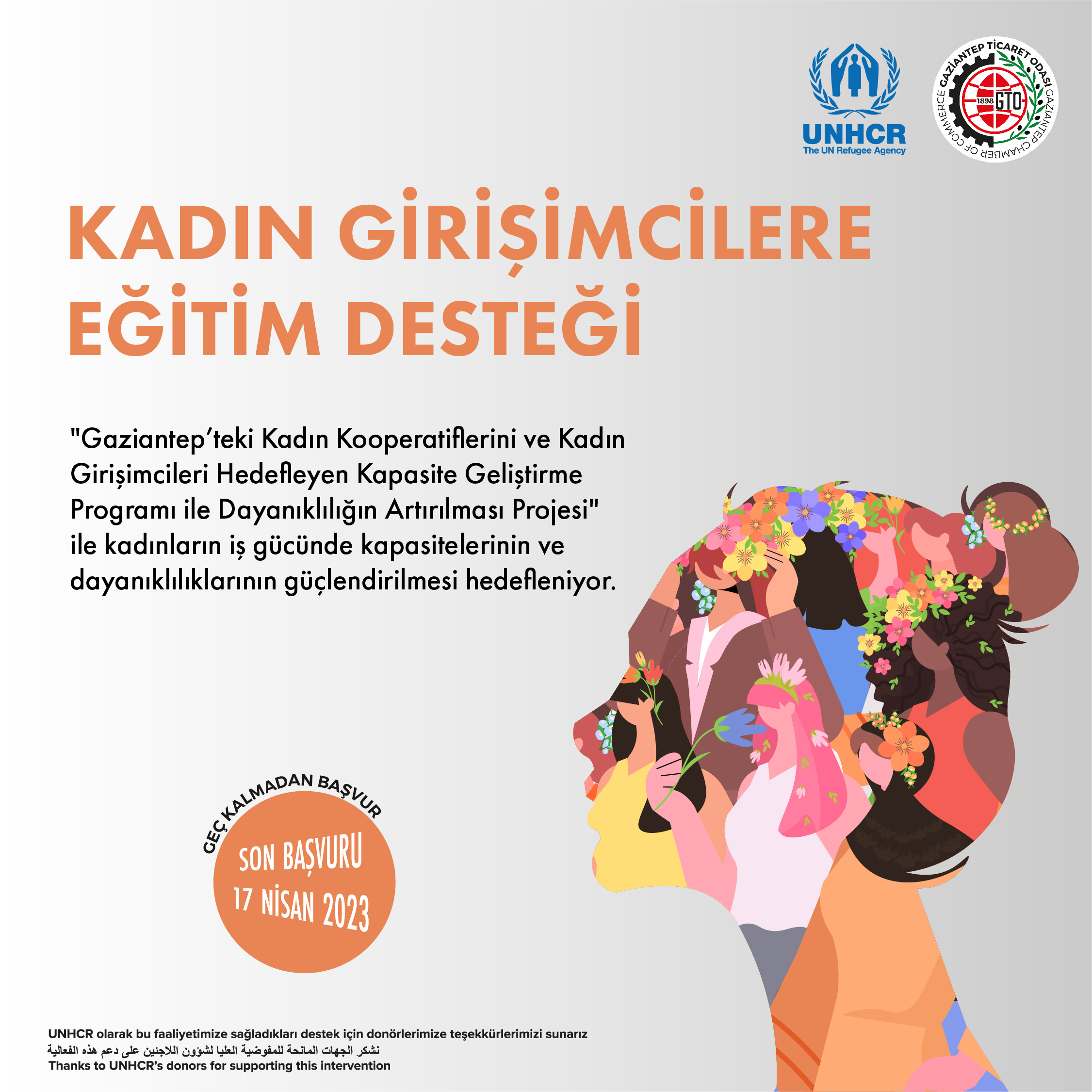KADIN GİRİŞİMCİLERE EĞİTİM DESTEĞİ