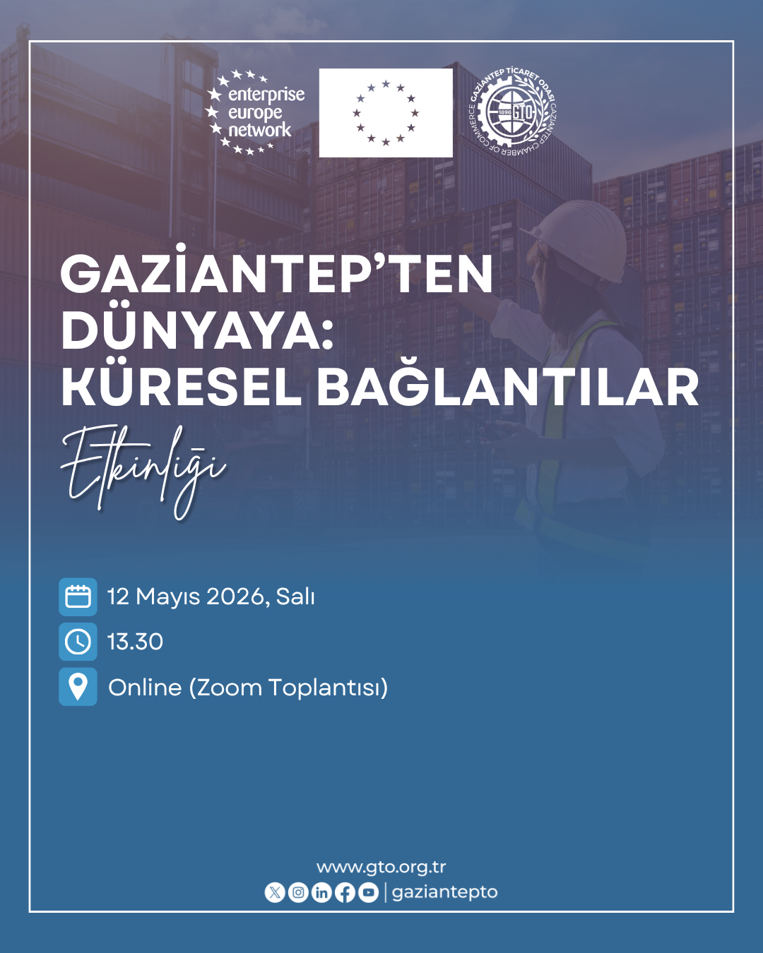 GAZİANTEPTEN D&Uuml;NYAYA K&Uuml;RESEL BAĞLANTILAR