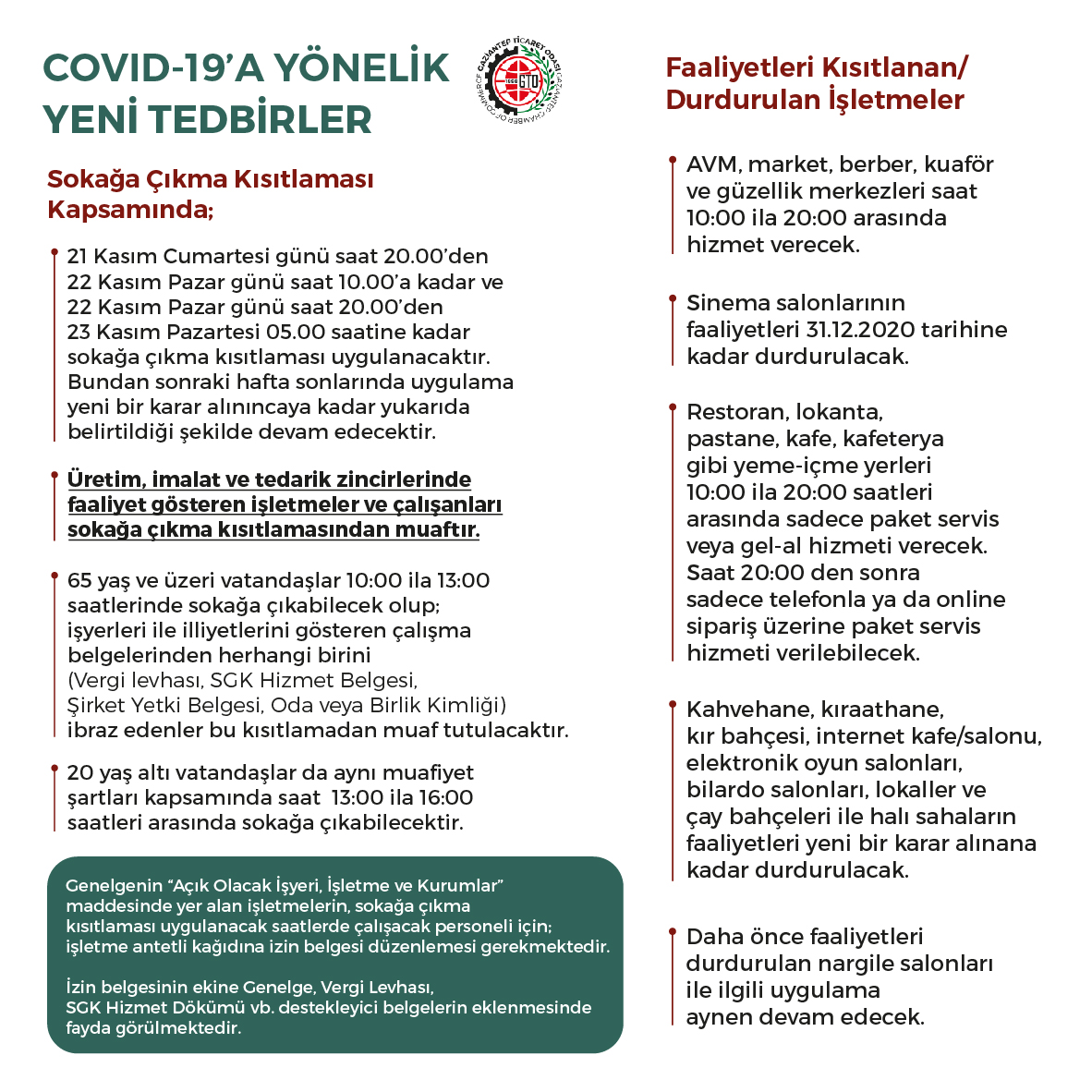 KASIM YENİ TEDBİRLER-YENİ-1