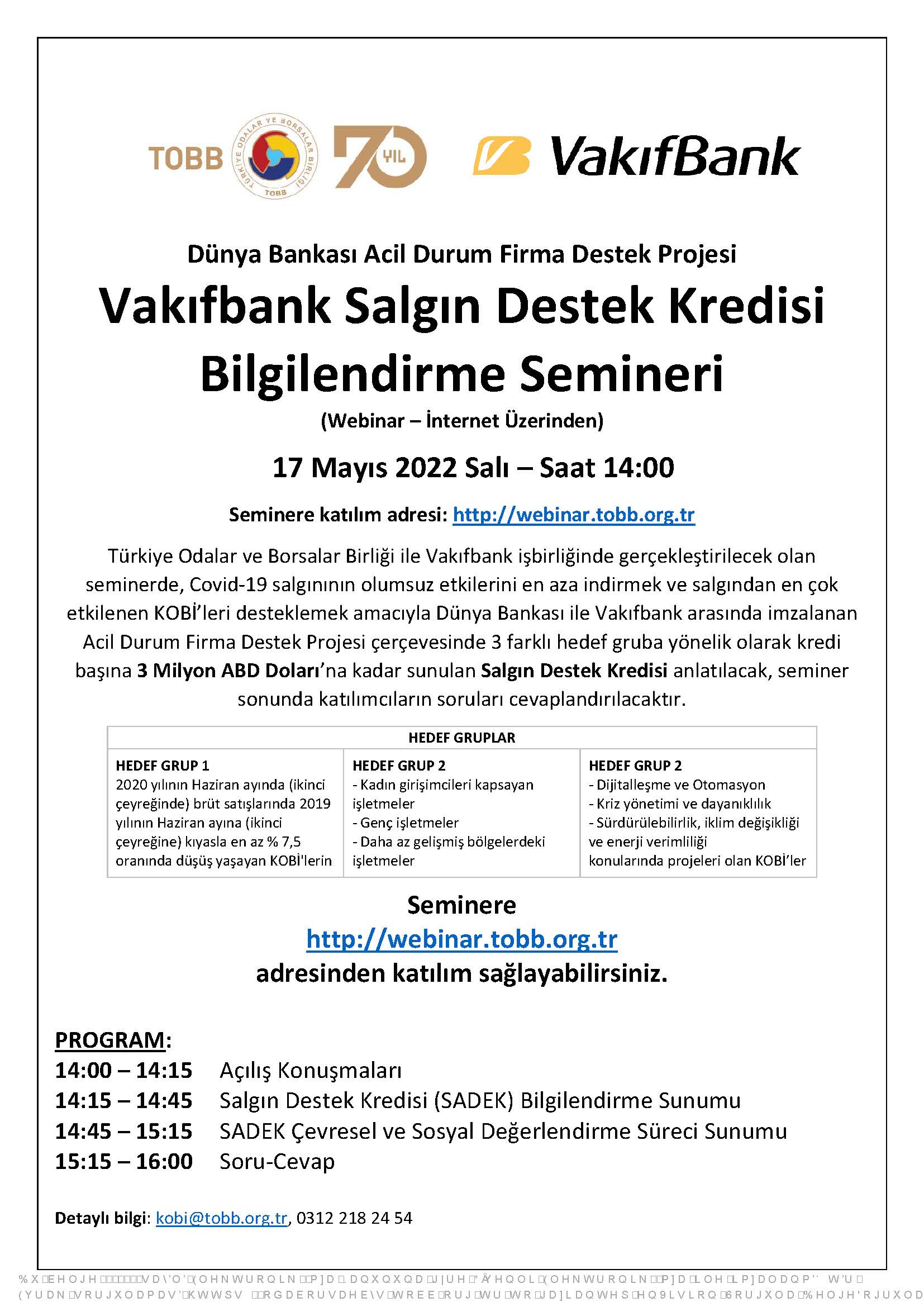 Vakifbank Salgin Destek Kredisi Bilgilendirme Semineri