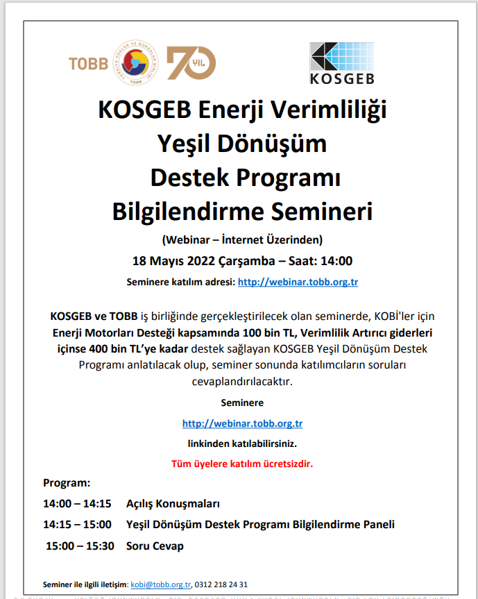 yeşil dönüşüm semineri